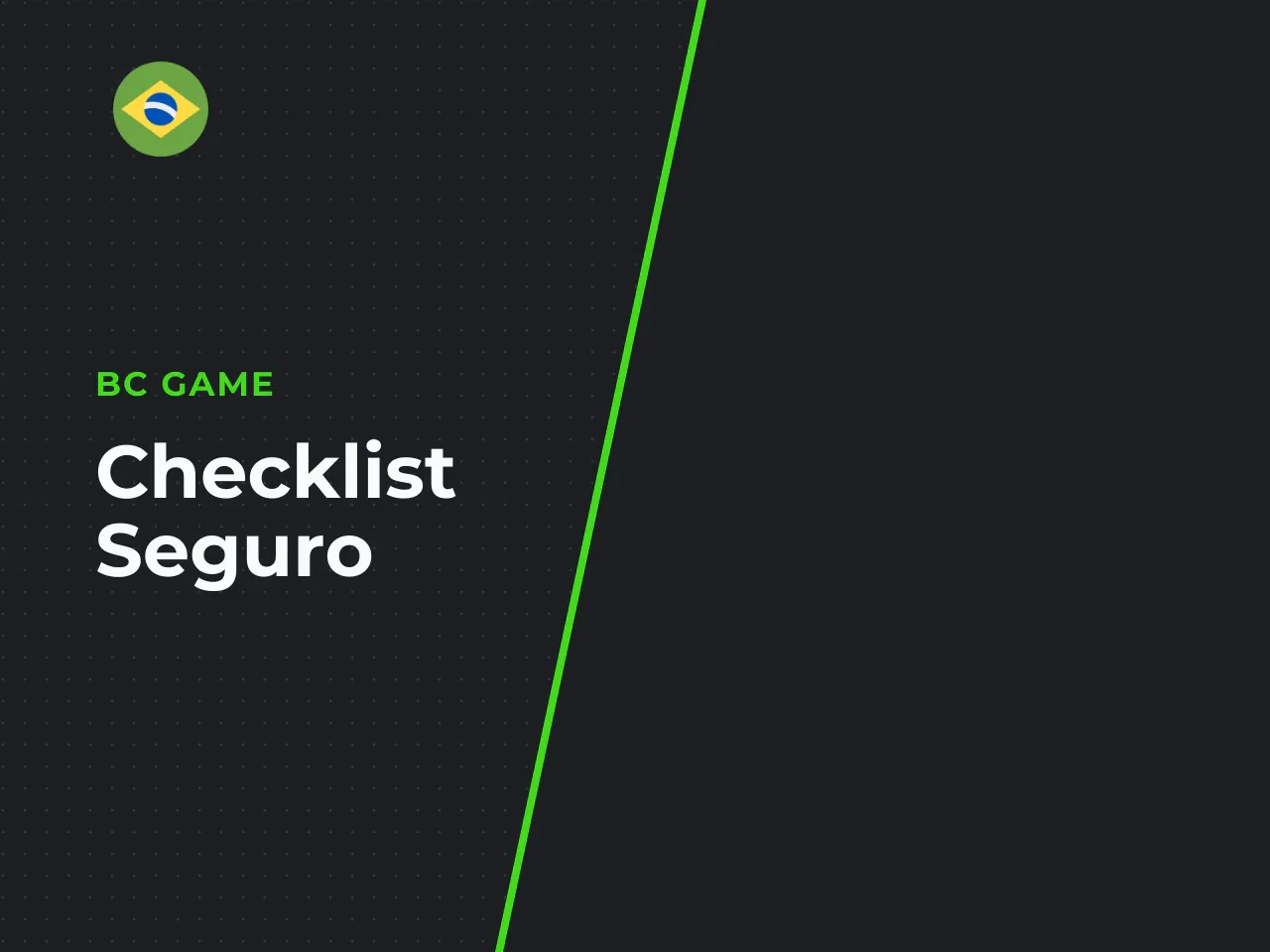 Checklist seguro antes do cadastro. 1